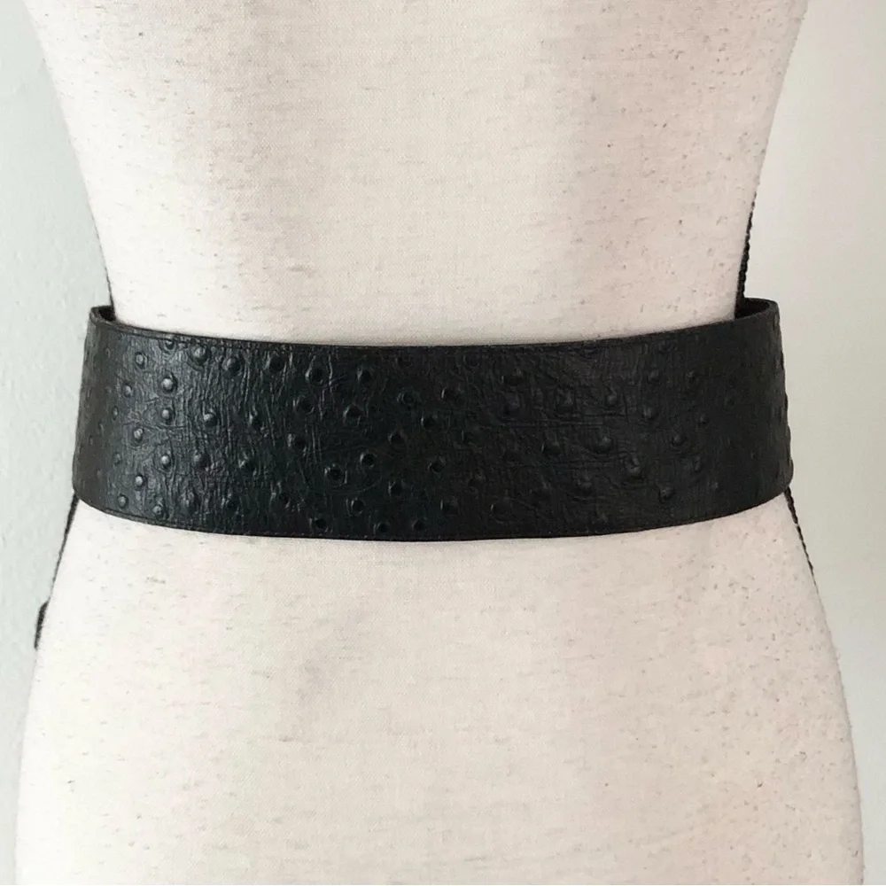 🔥VTG Ruza Ostrich Wide Belt